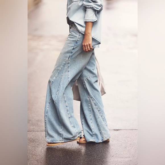 Free People Denim - Free People We The Free Eden High Slouchy Flare Jeans Size 28